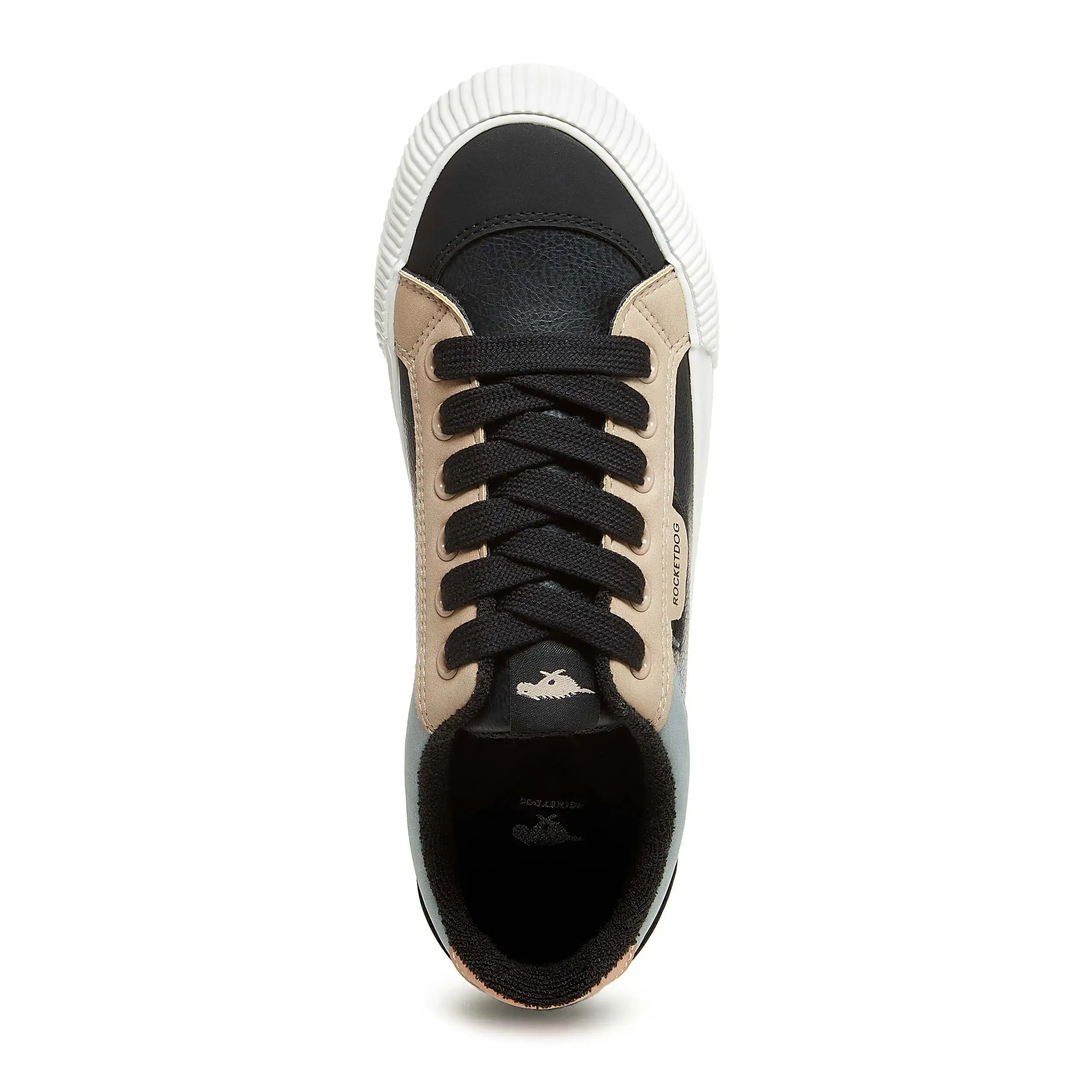 Cheery Black Color Block Sneaker