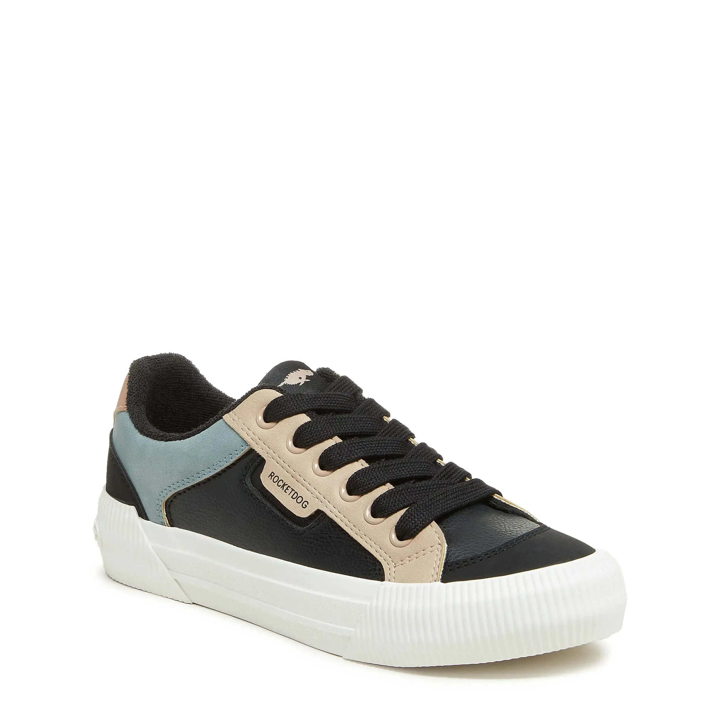 Cheery Black Color Block Sneaker