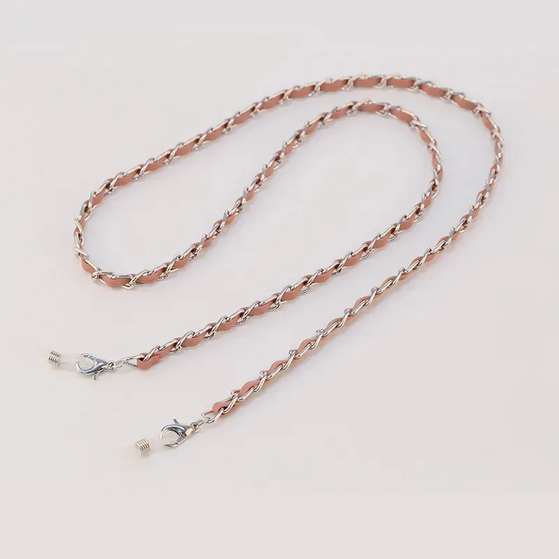 Chokore Braided Glass Chain (Pink & Silver)