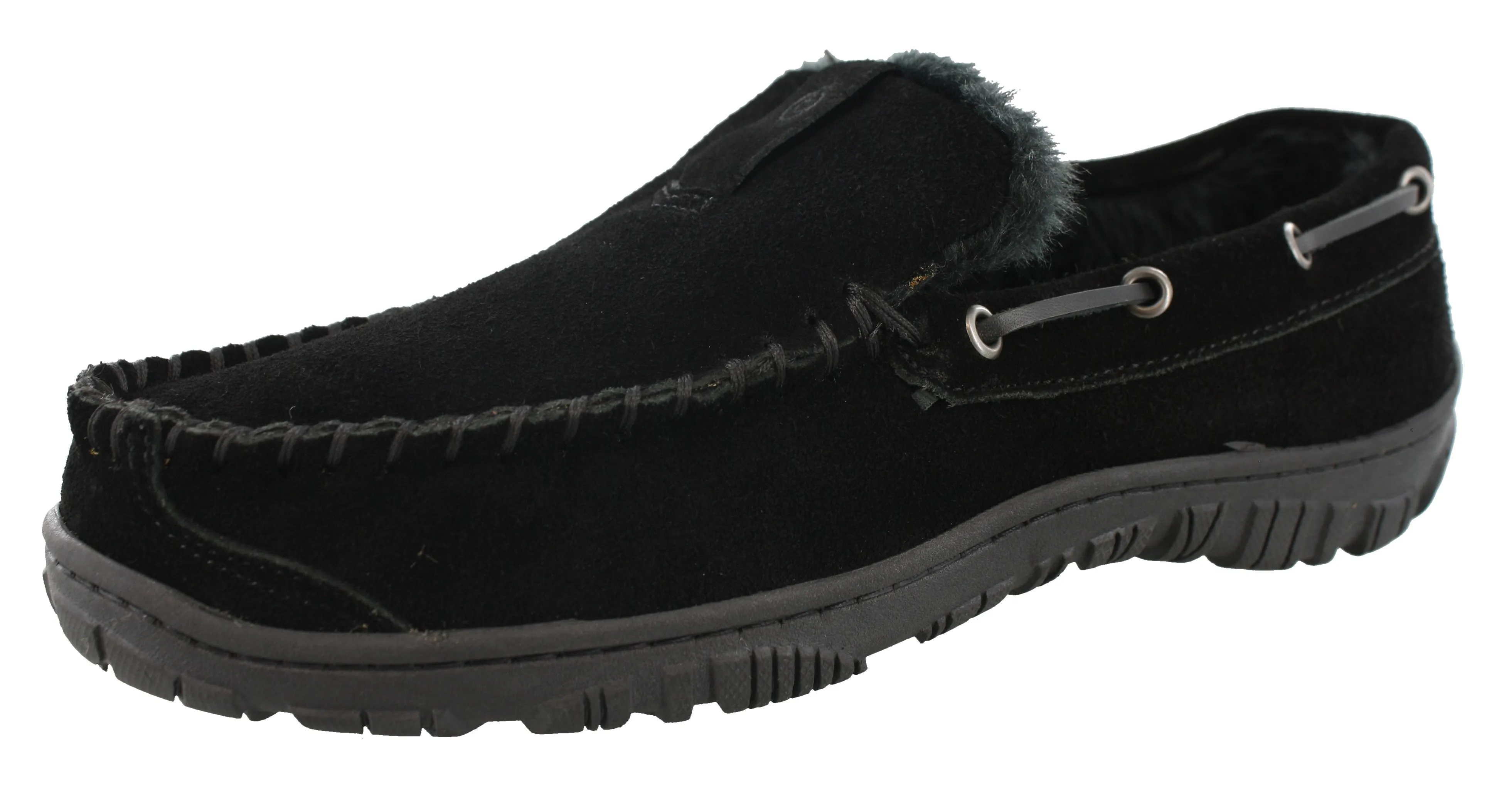 Clarks Men Warm Cozy Easy On Slip On Moccasin Slippers Warren