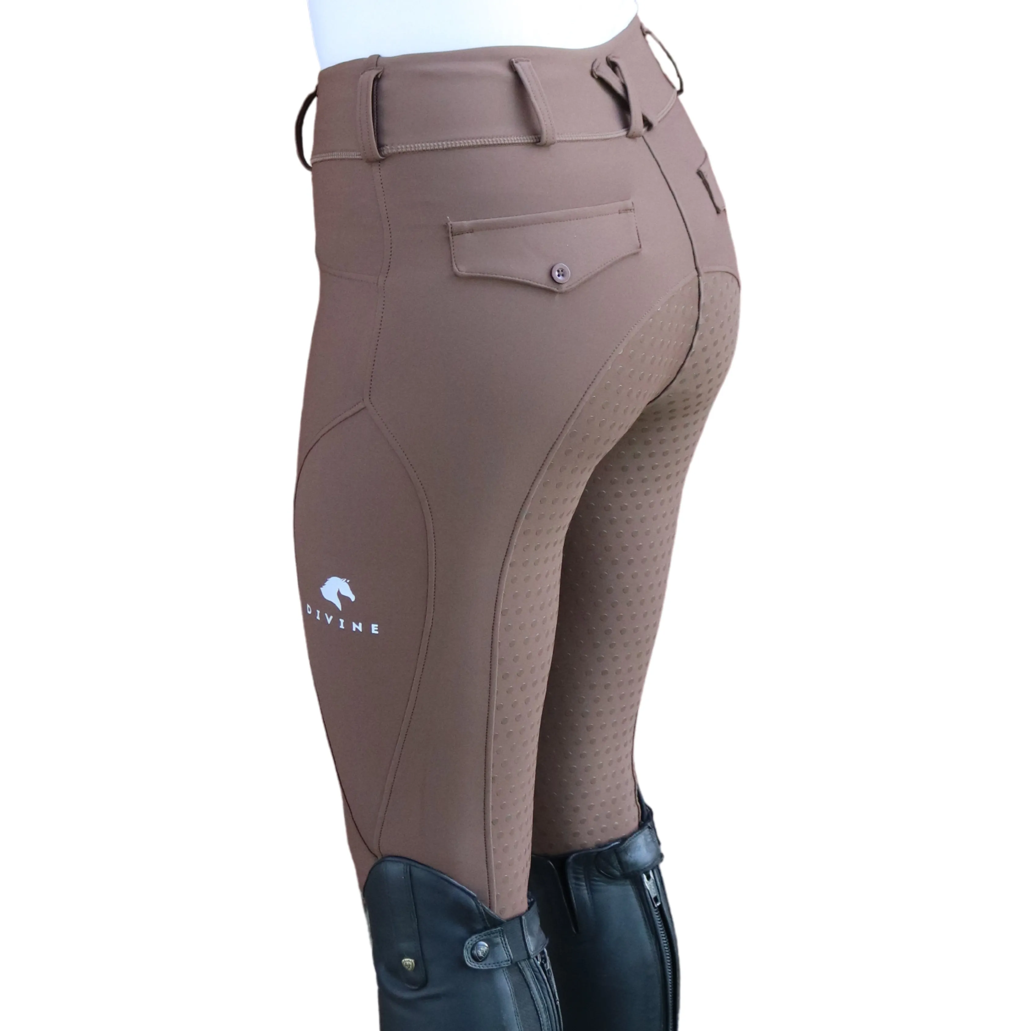 CLOSE OUT Comfort Grip Leggings - Mocha