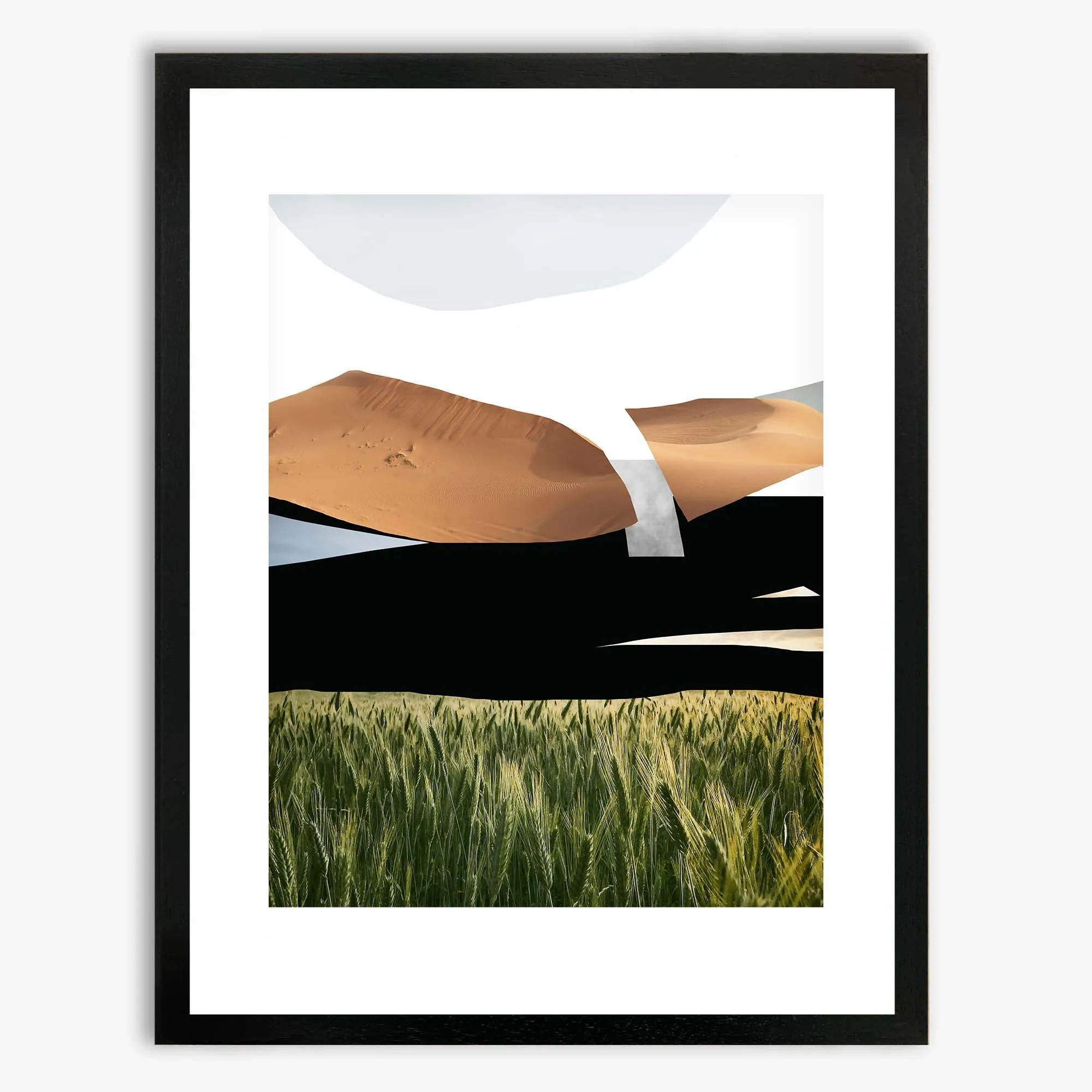 Collage Landscape Framed Artwork