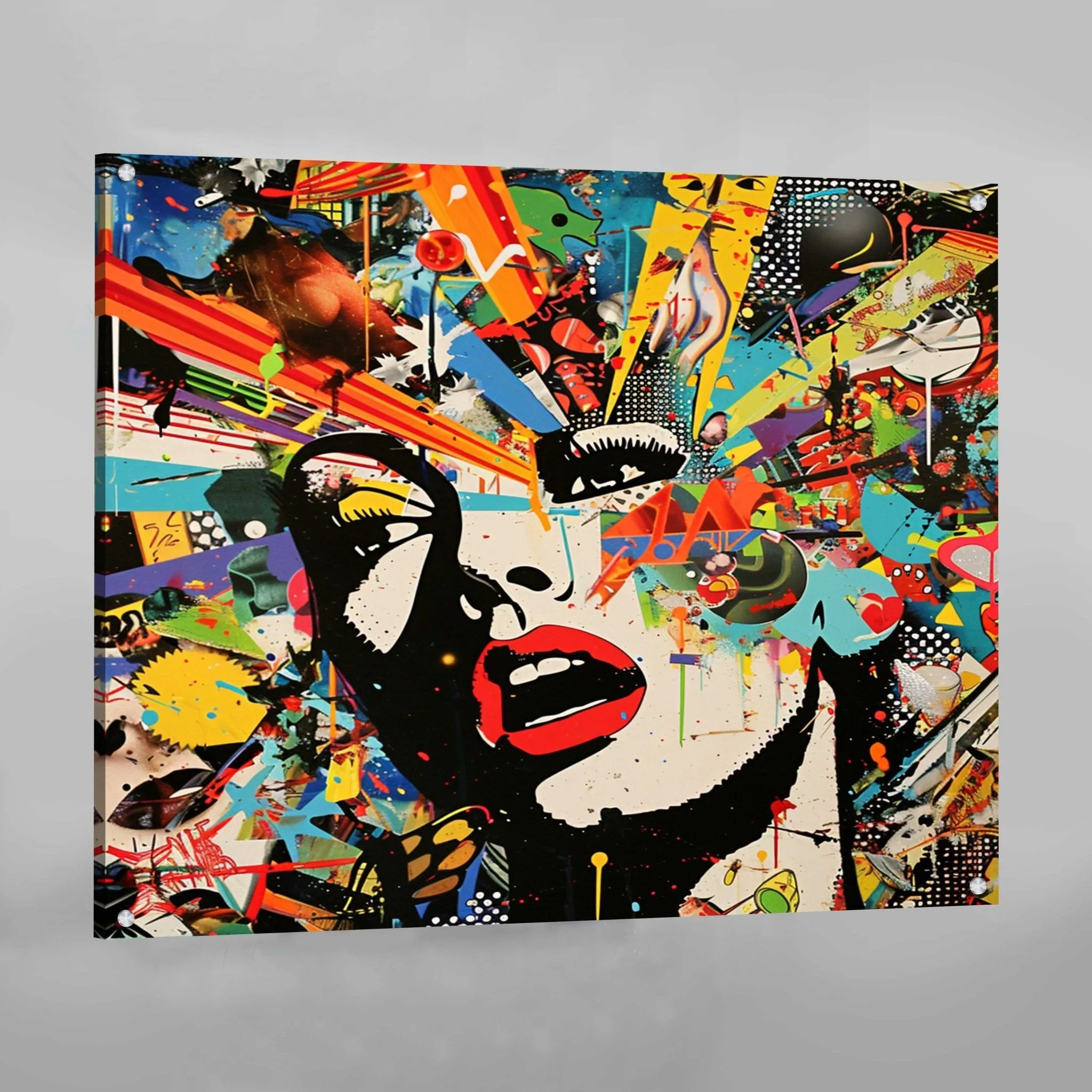 Collage Woman Face Canvas