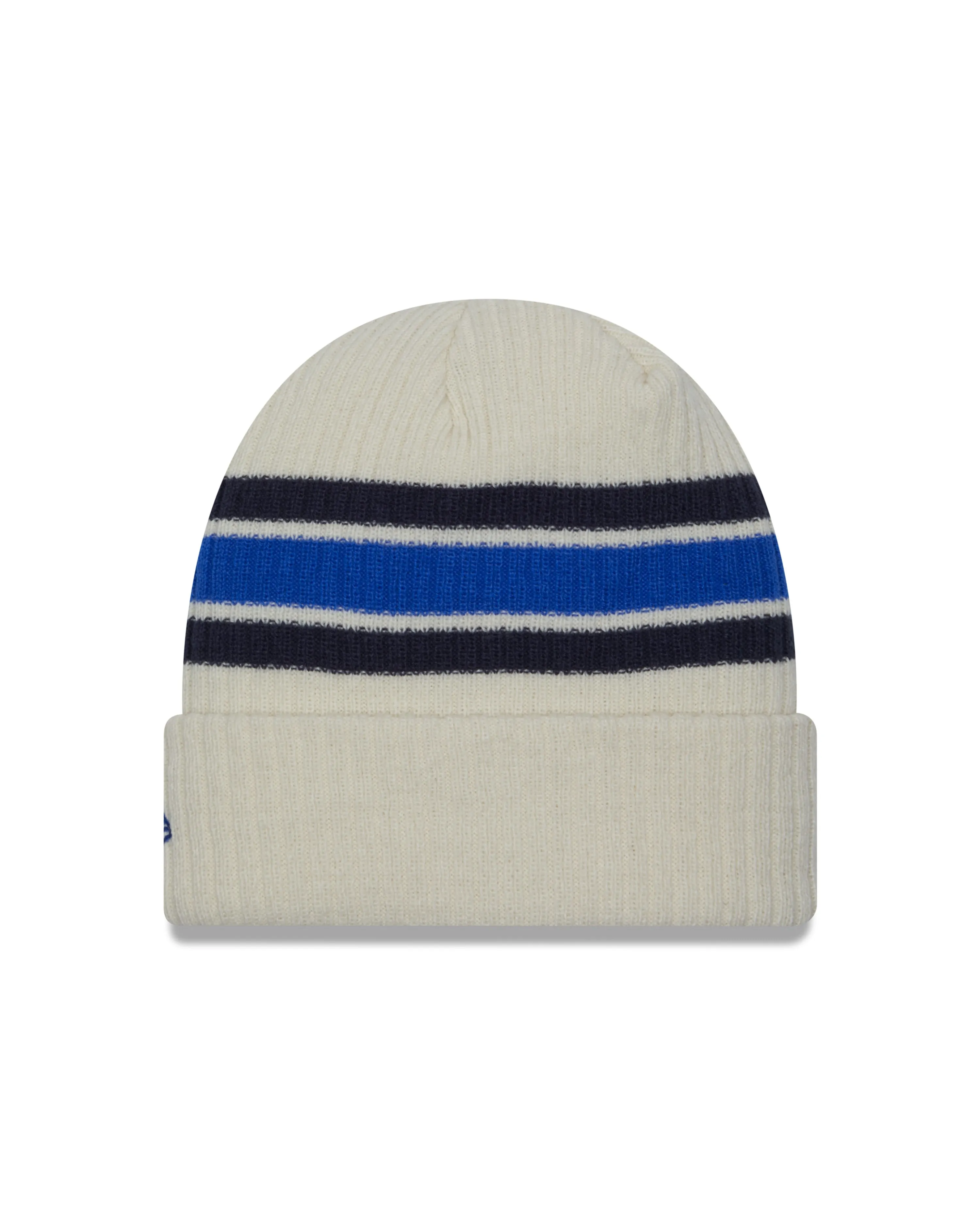 DALLAS MAVERICKS NEW ERA YOUTH BEIGE STRIPED HORSEHEAD KNIT