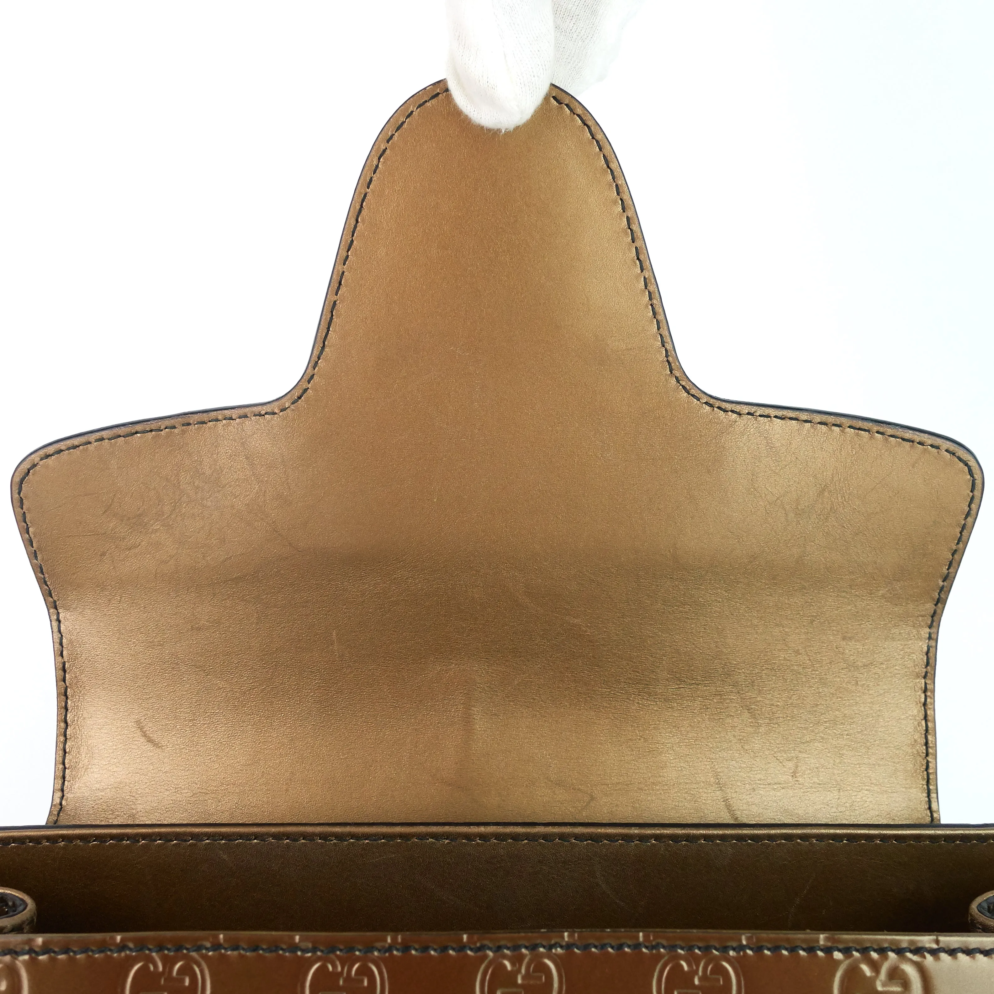 Emily Large Guccissima Patent Leather Bag