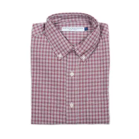 Everyday Stretch Oxford Standard Fit -  Red White Tattersall