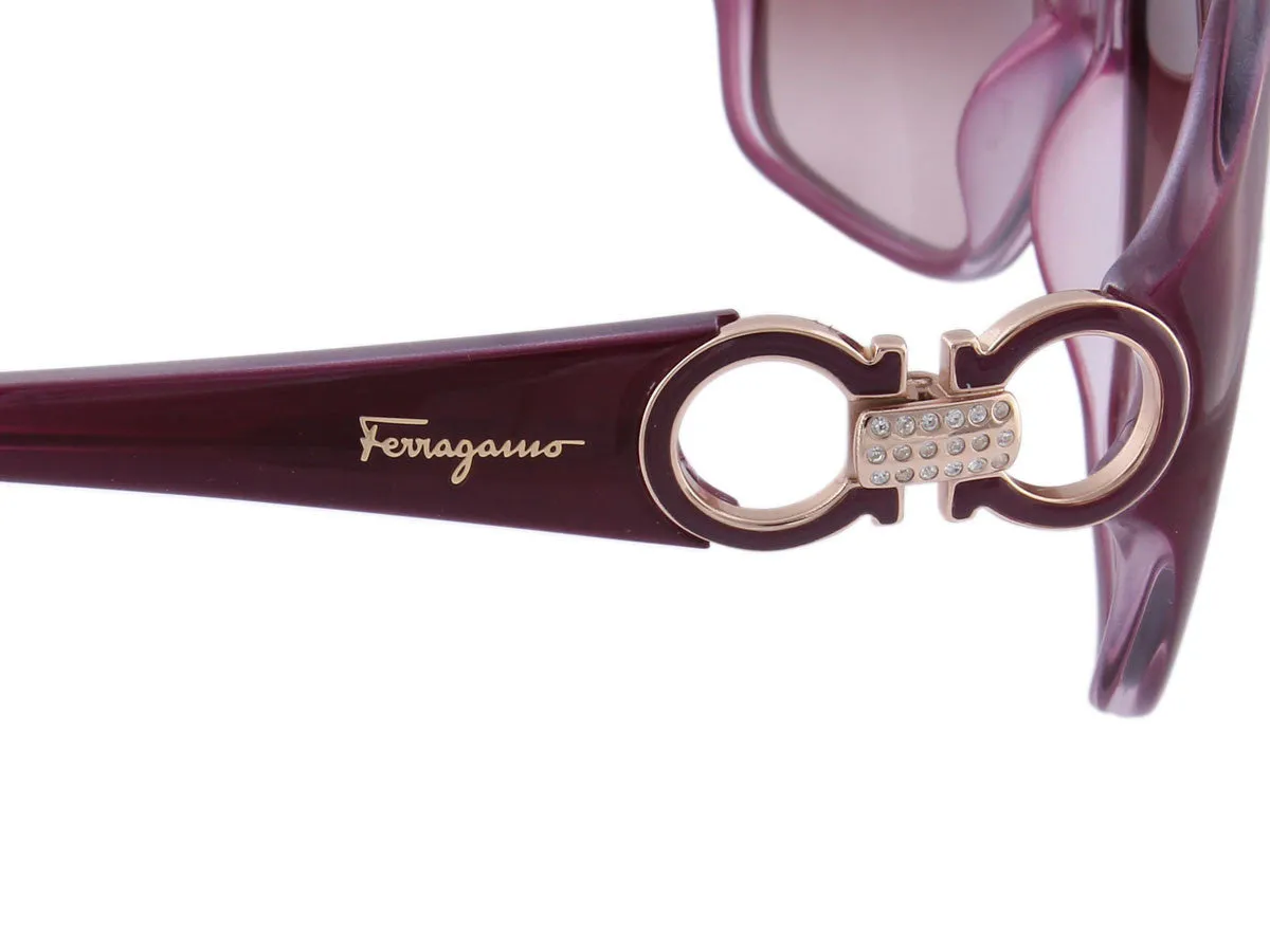 Ferragamo 2014 Plum Horsebit Sunglasses