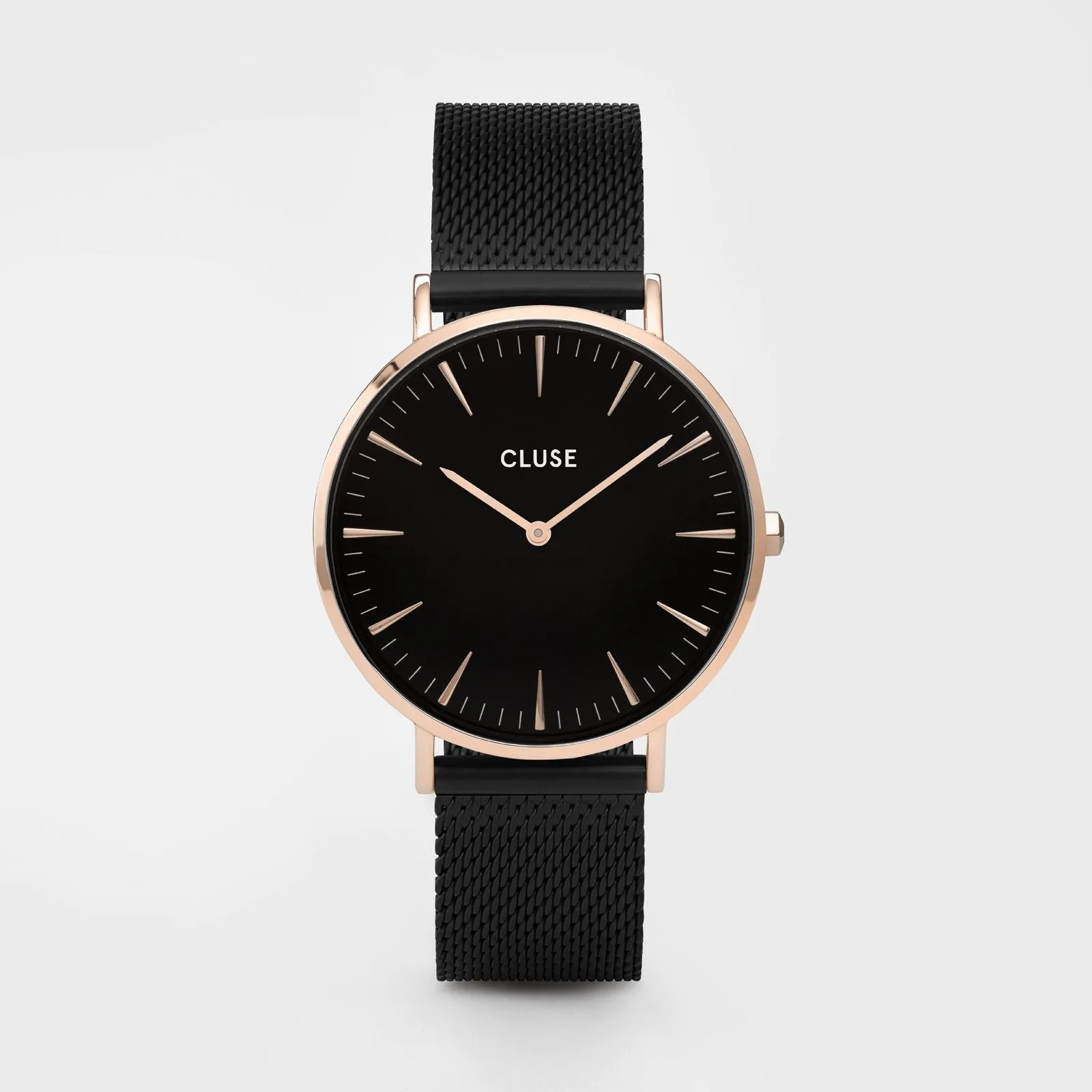 Gift Box Boho Chic Mesh Watch and Strap Rose Gold Colour