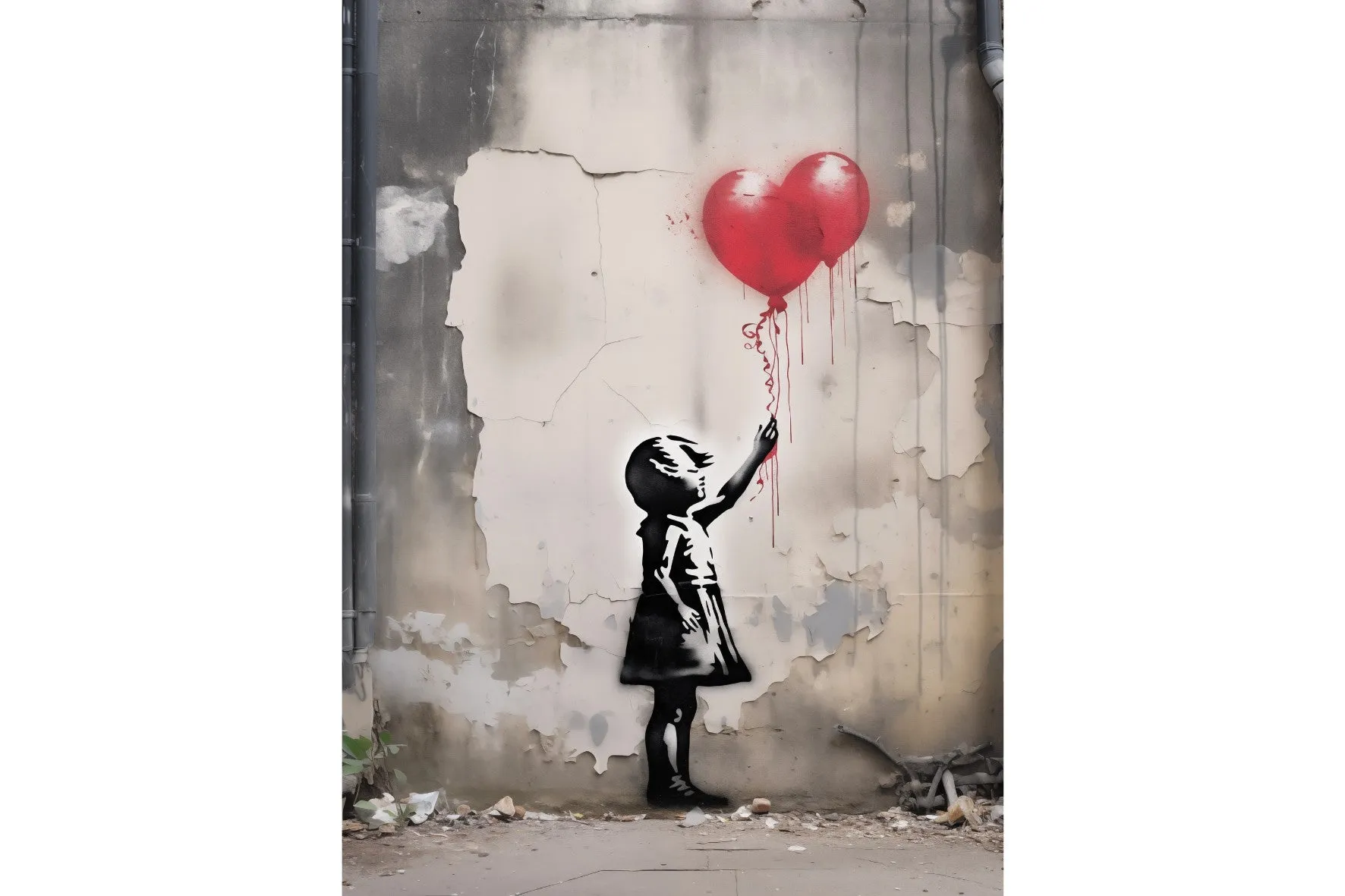 Girl with Red Balloons