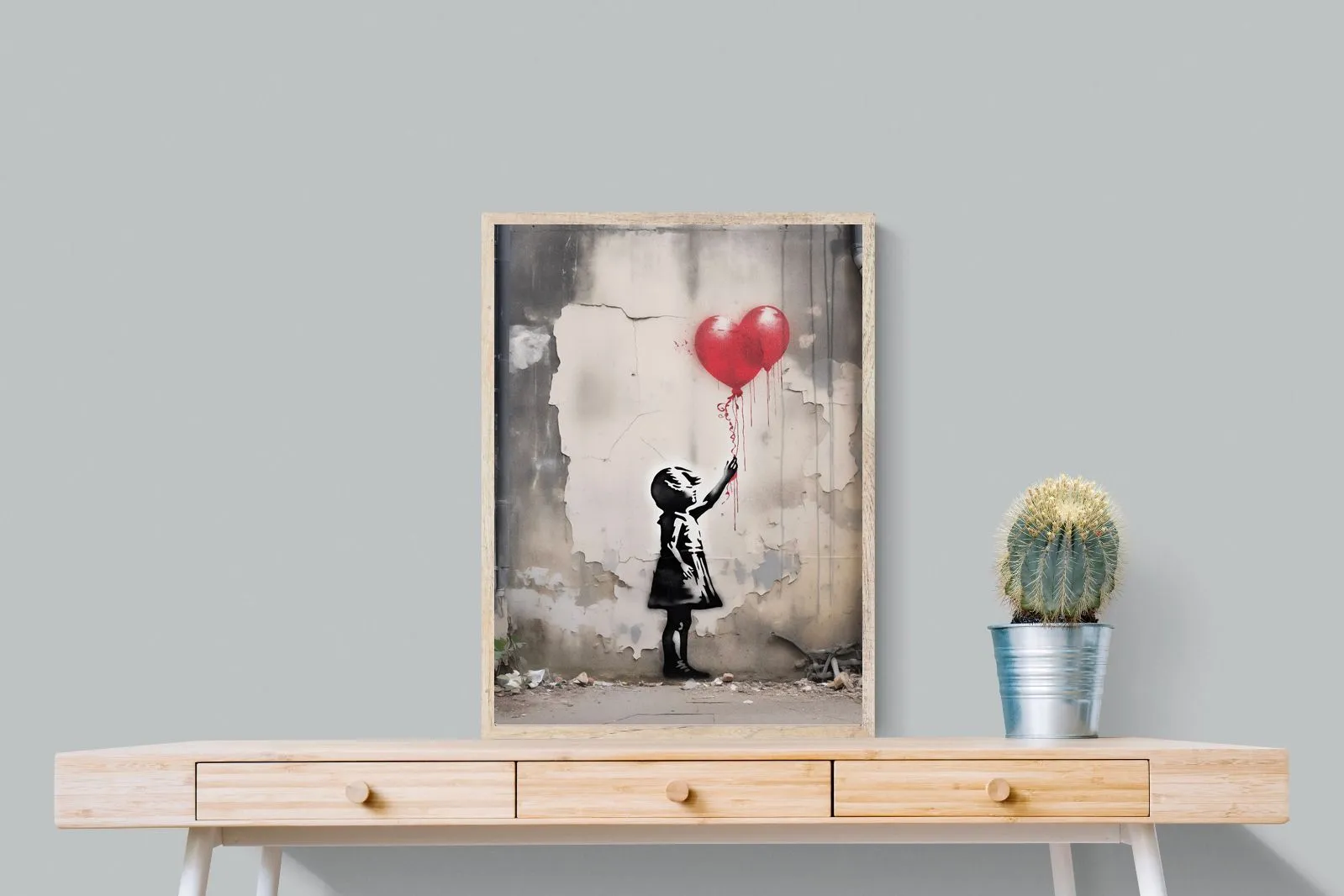 Girl with Red Balloons