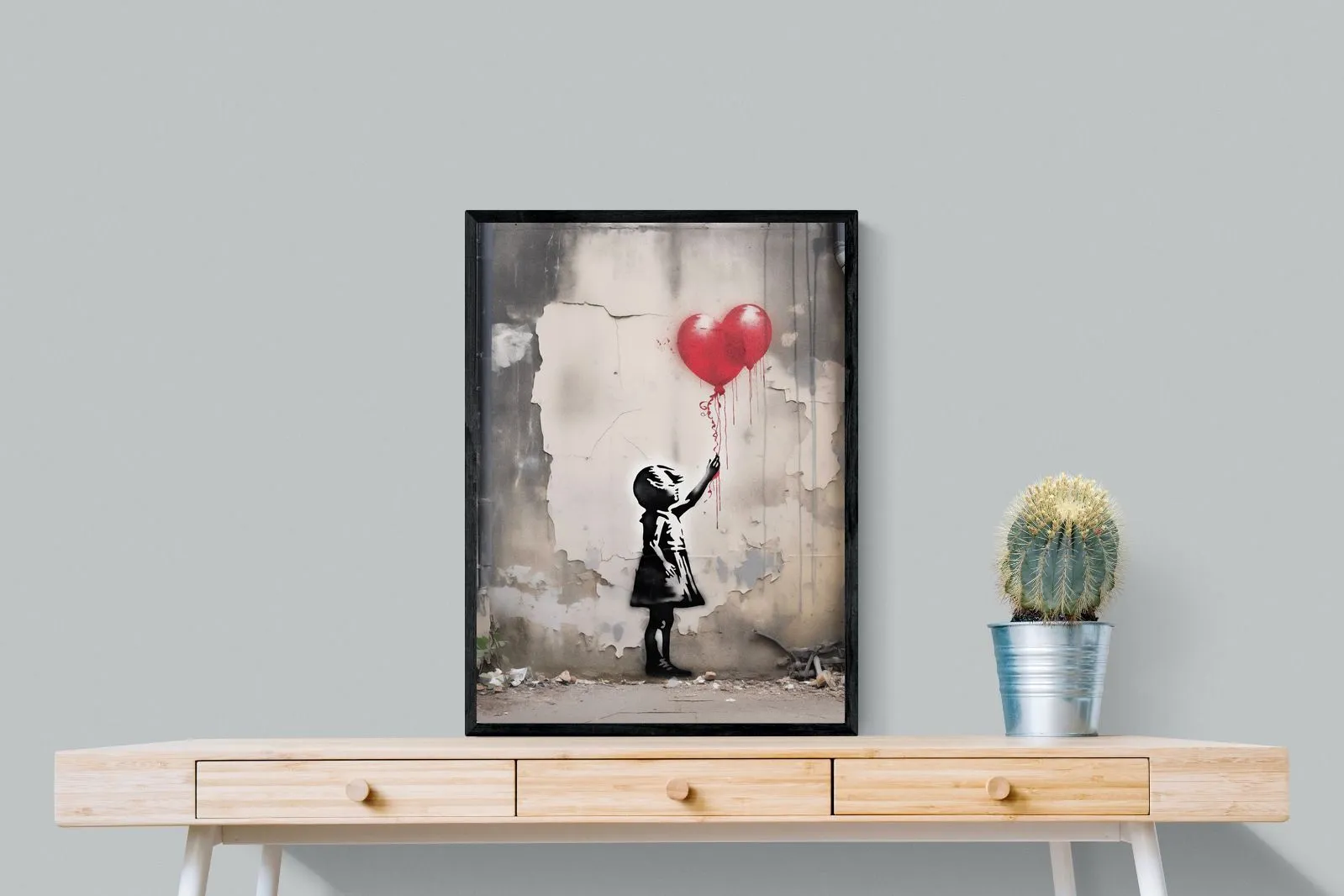 Girl with Red Balloons