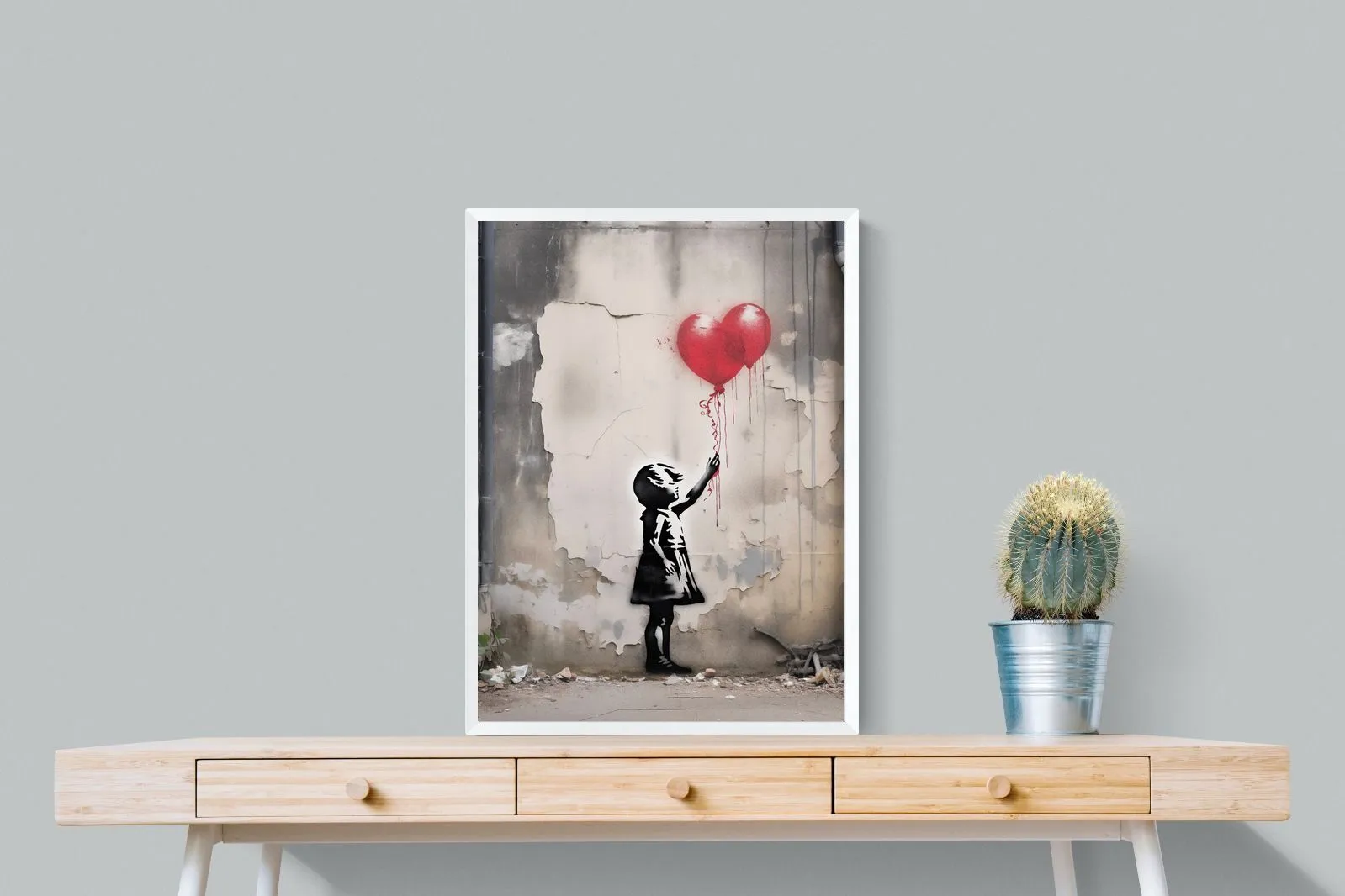 Girl with Red Balloons