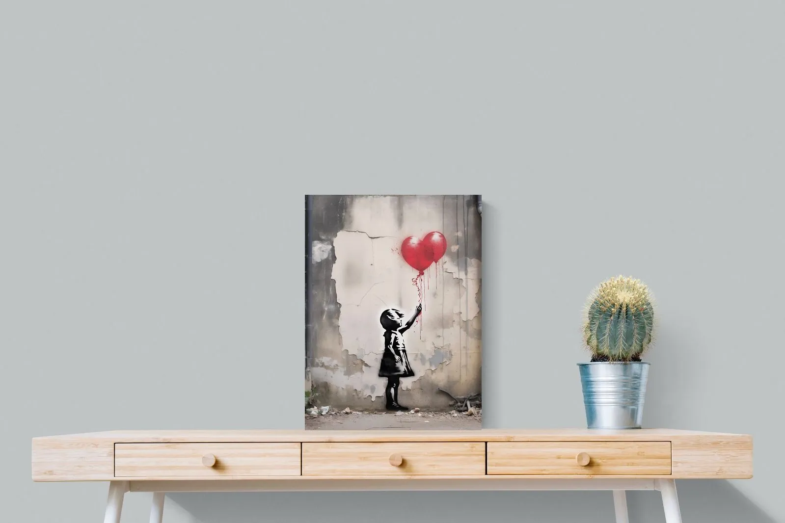 Girl with Red Balloons