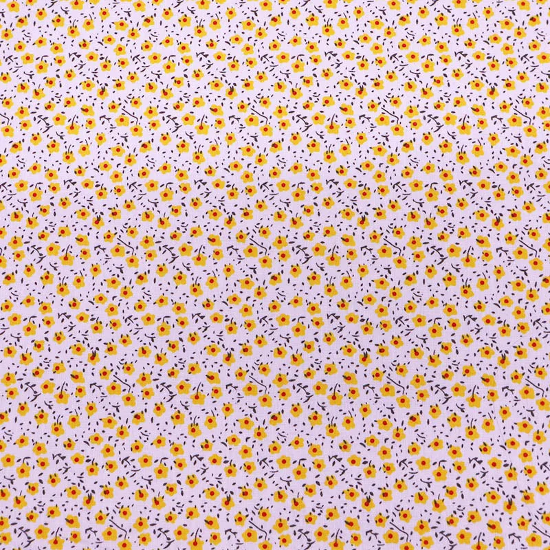 Great Value - Wide Width Floral Cotton - Fried Egg Flower - Yellow