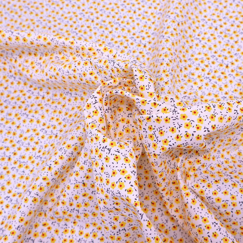 Great Value - Wide Width Floral Cotton - Fried Egg Flower - Yellow