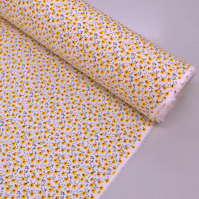 Great Value - Wide Width Floral Cotton - Fried Egg Flower - Yellow