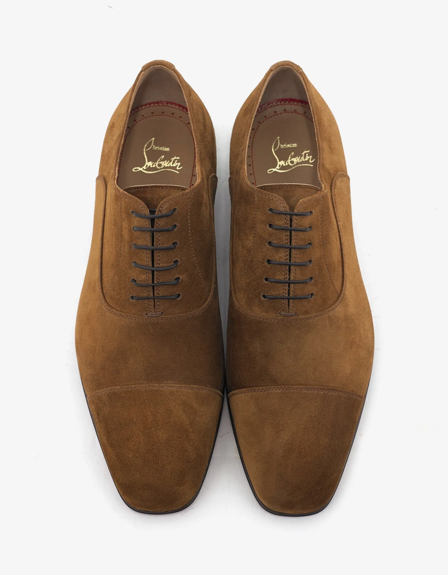 Greggo Flat Nounours Tan Suede Leather Oxford Shoes