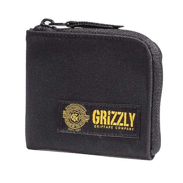 Grizzly - G Script Half Zip Wallet - Black SALE