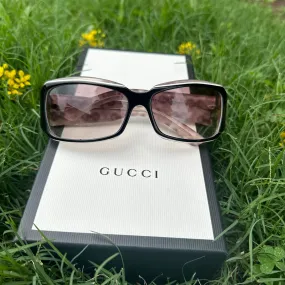 GUCCI Black Horsebit Sunglasses