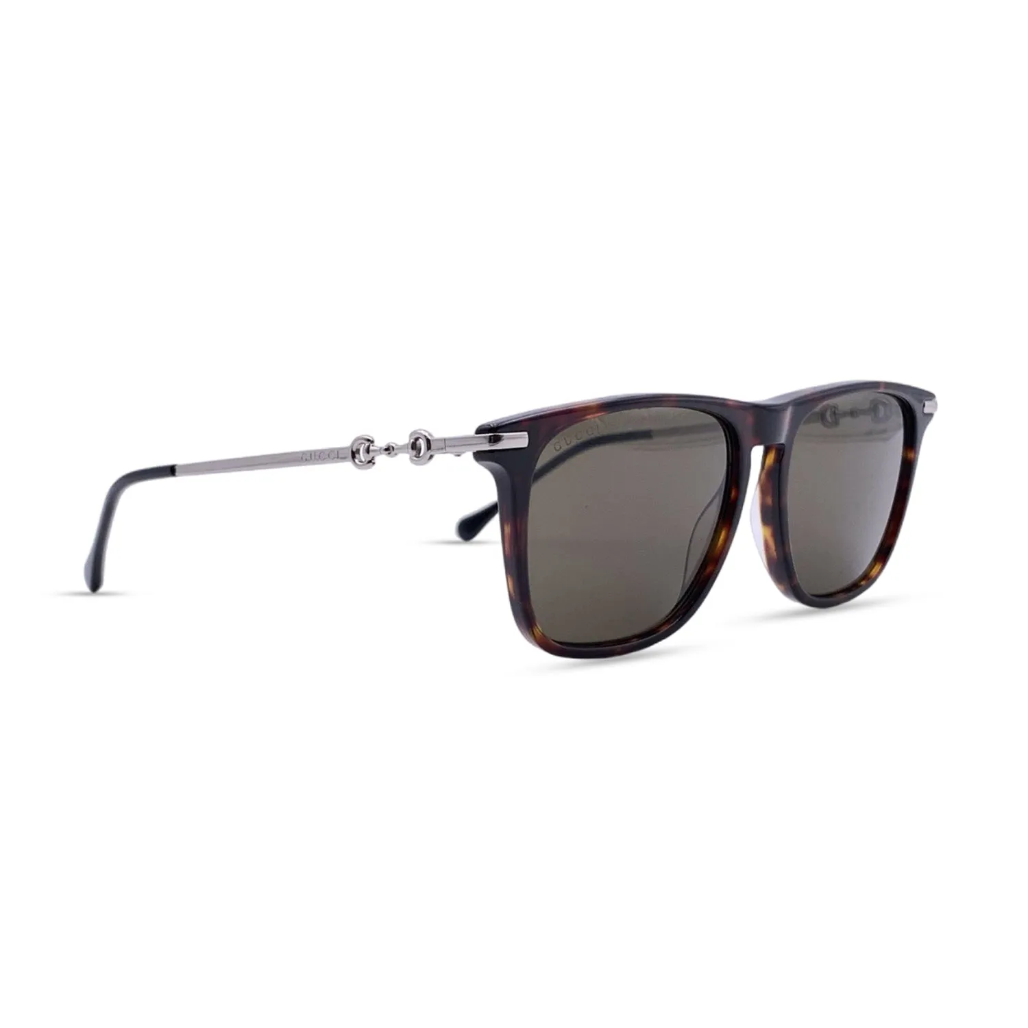 Gucci Brown Acetate GG0915S Horsebit Sunglasses 55/17 145mm