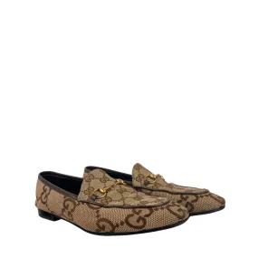 Gucci Jordaan Supreme Canvas Bit Loafer - Size 39.5