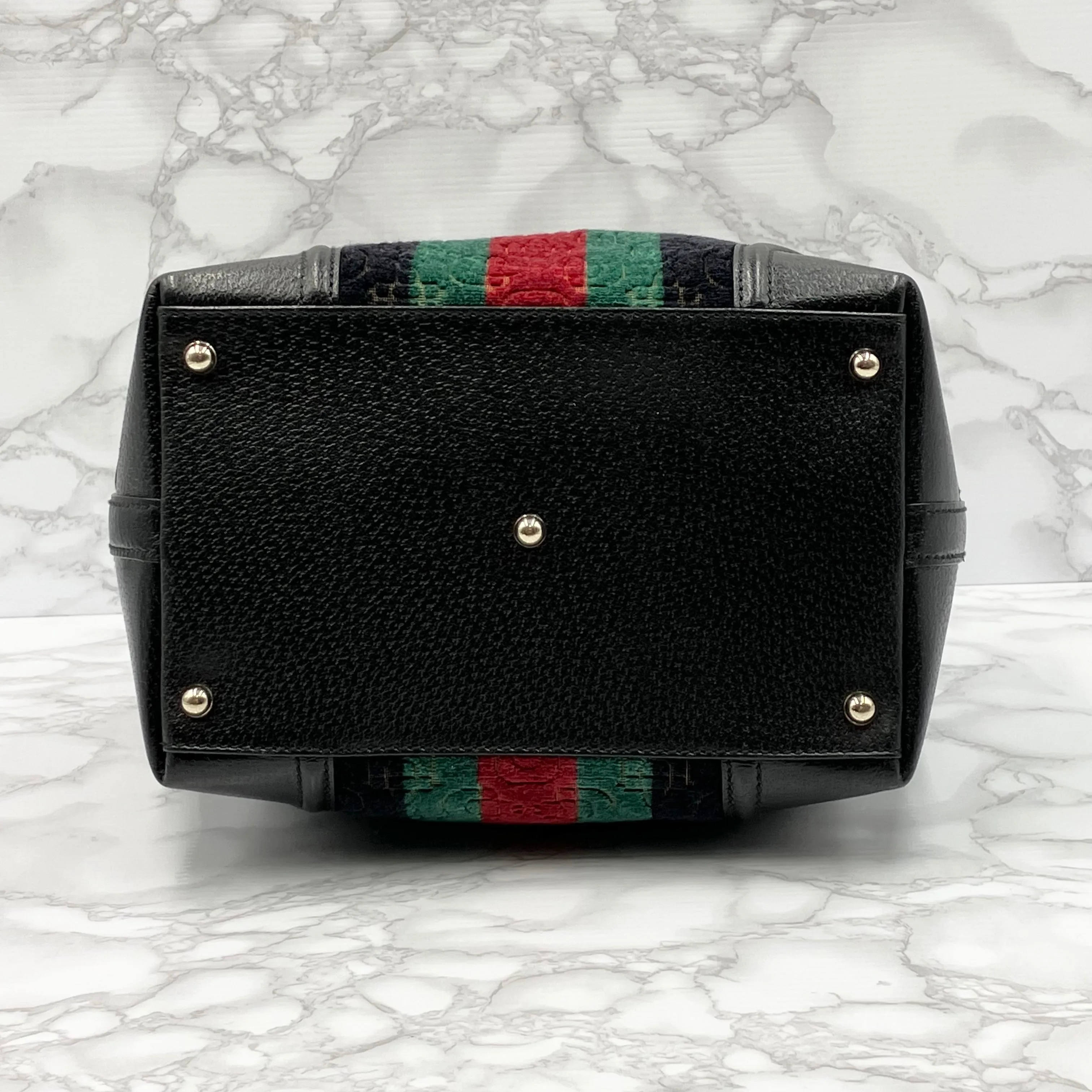 GUCCI Sherry Line Mini Boston Horsebit Doctor's Bag