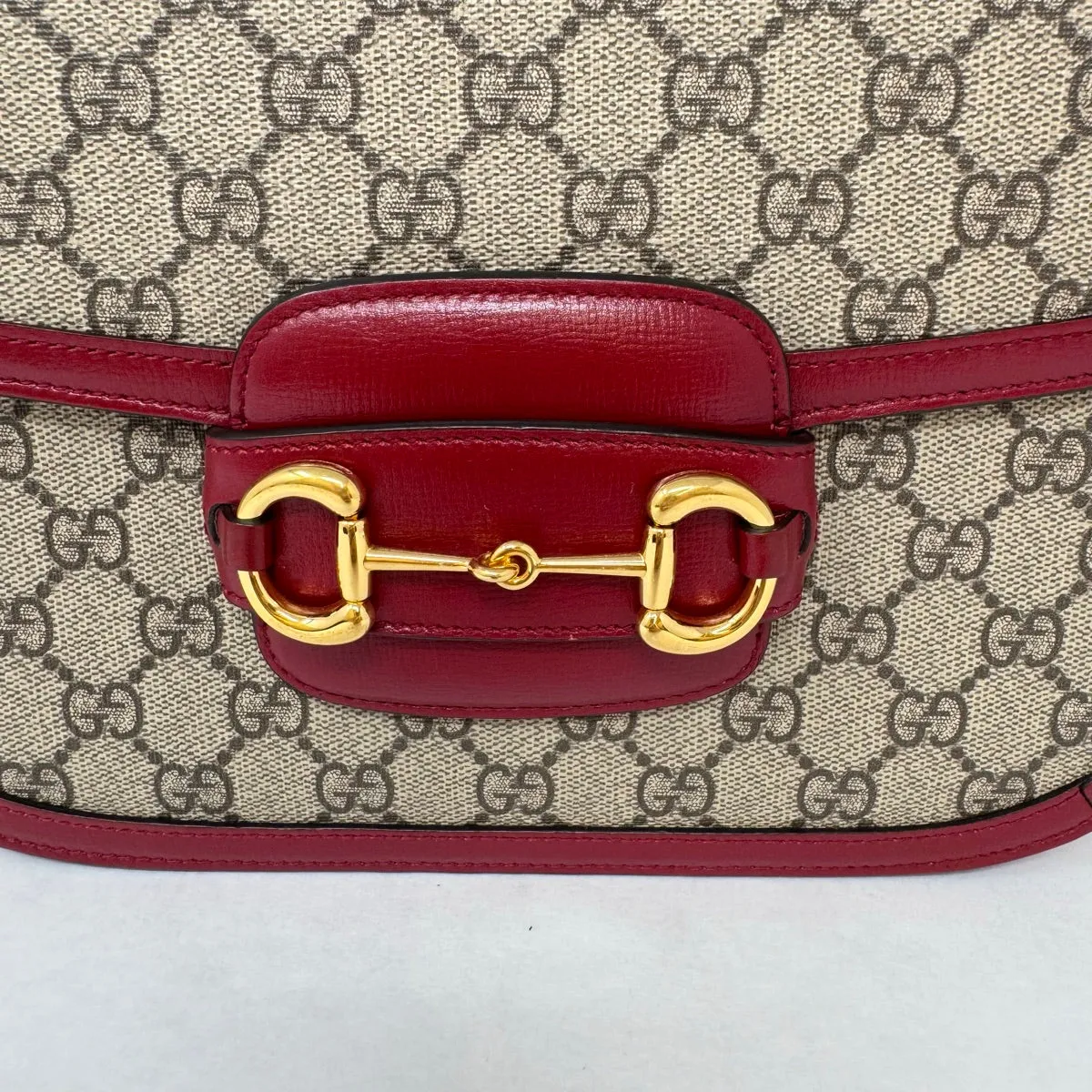 Gucci Small GG Supreme 1955 Horsebit Shoulder Bag