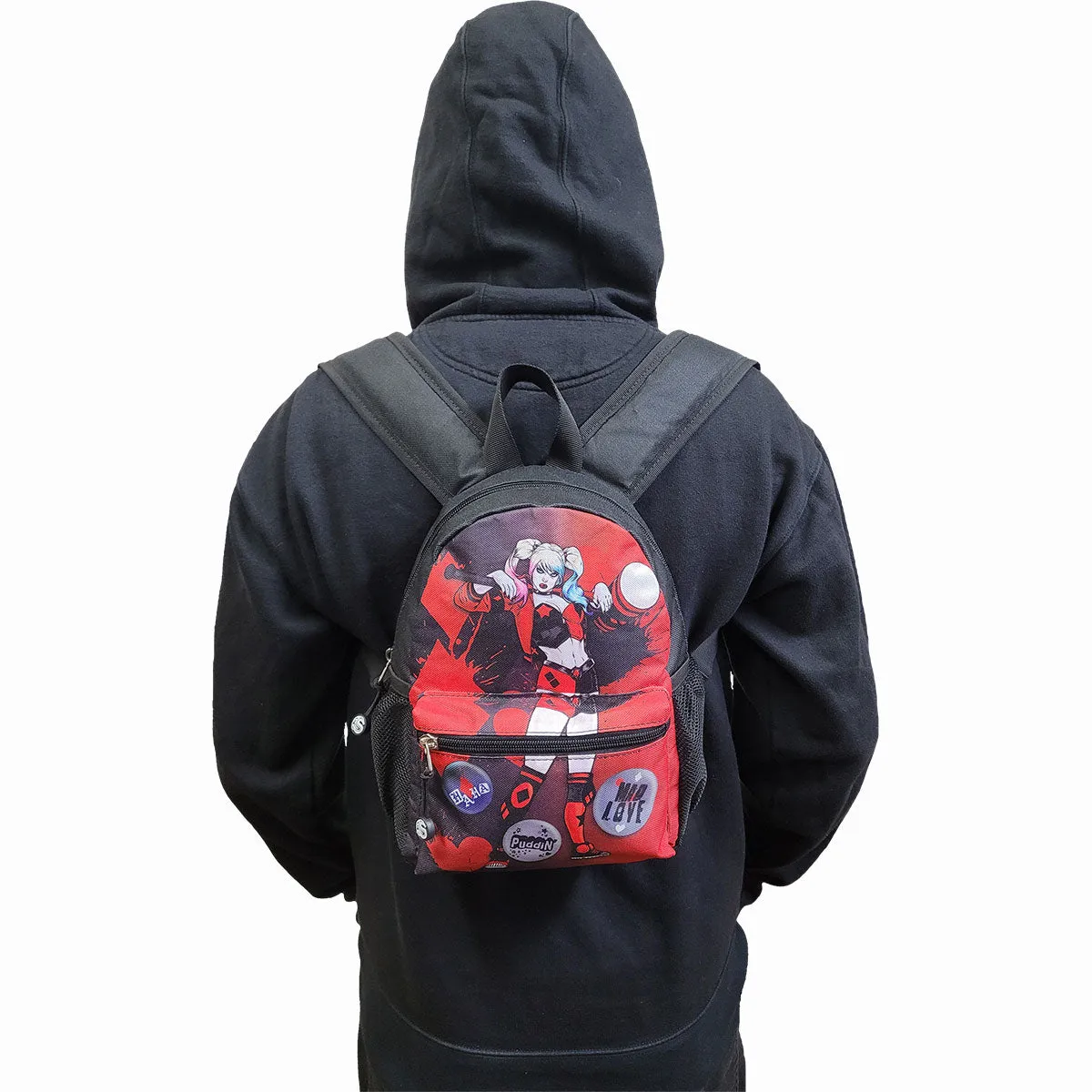 HARLEY QUINN - SPLATTER - Mini Back Pack Including Mobile Pocket