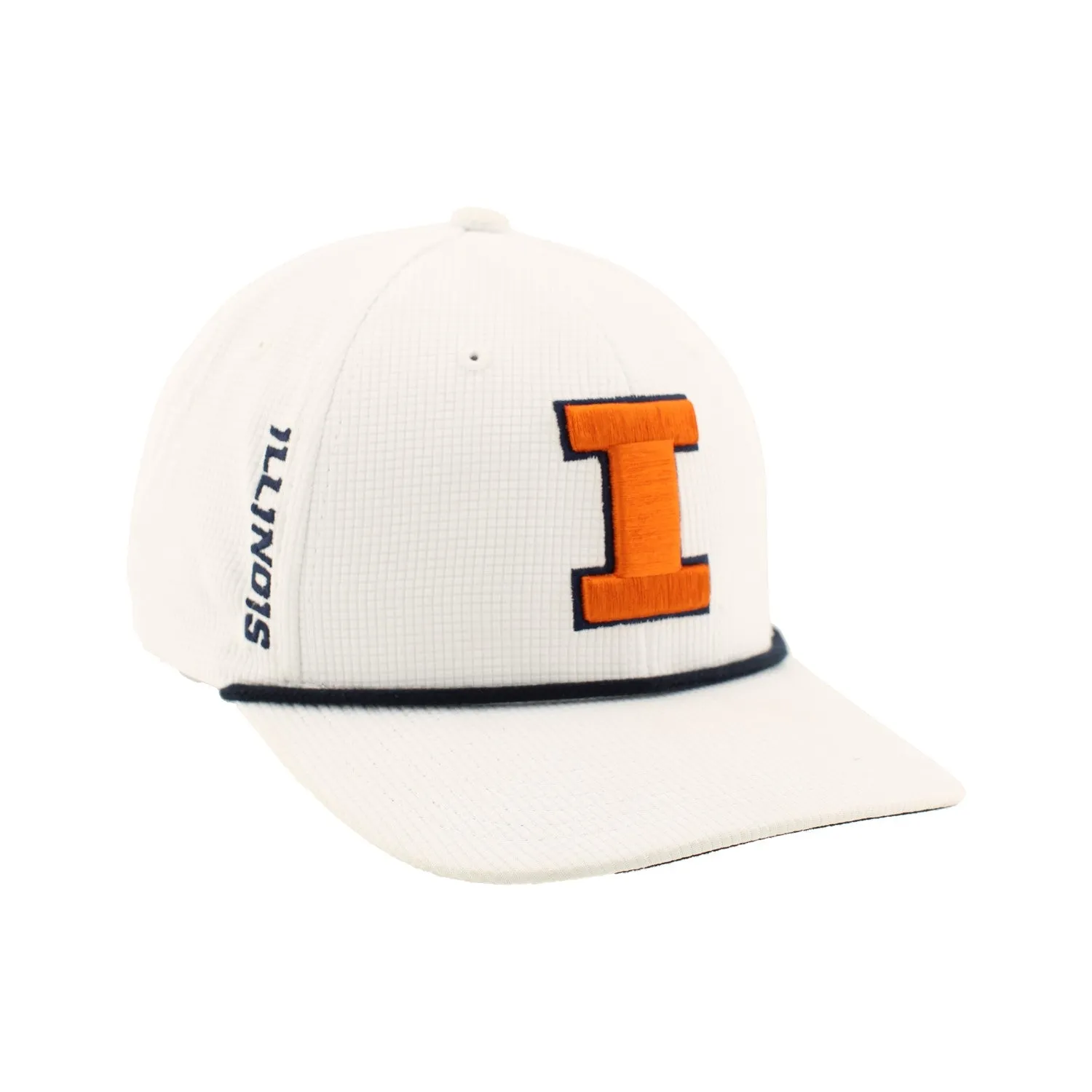 Illinois Fighting Illini Backspin White Rope Hat