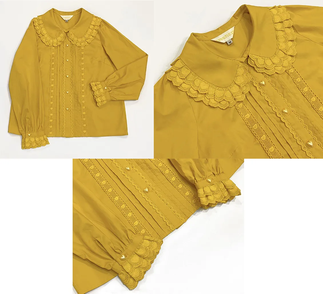 Instant Shipping! Lace Heart Blouse