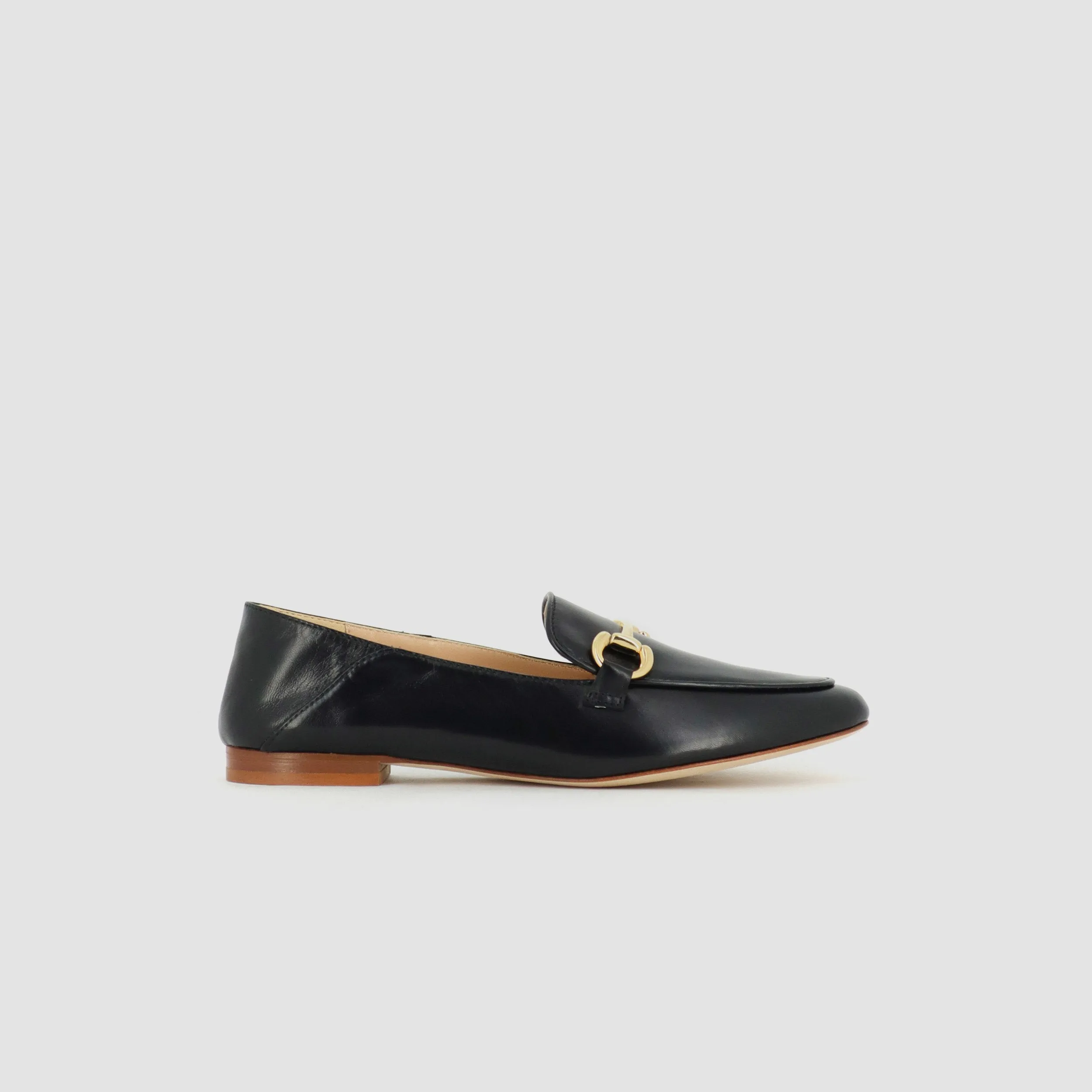 Isidora Black Nappa Loafers