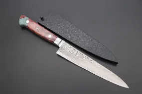 JCK Original Kagayaki NOVEL- Limited Edition Custom R-2 Damascus Series KNLTD-68 Petty 150mm (5.9 inch, Hammer Forged Blade)