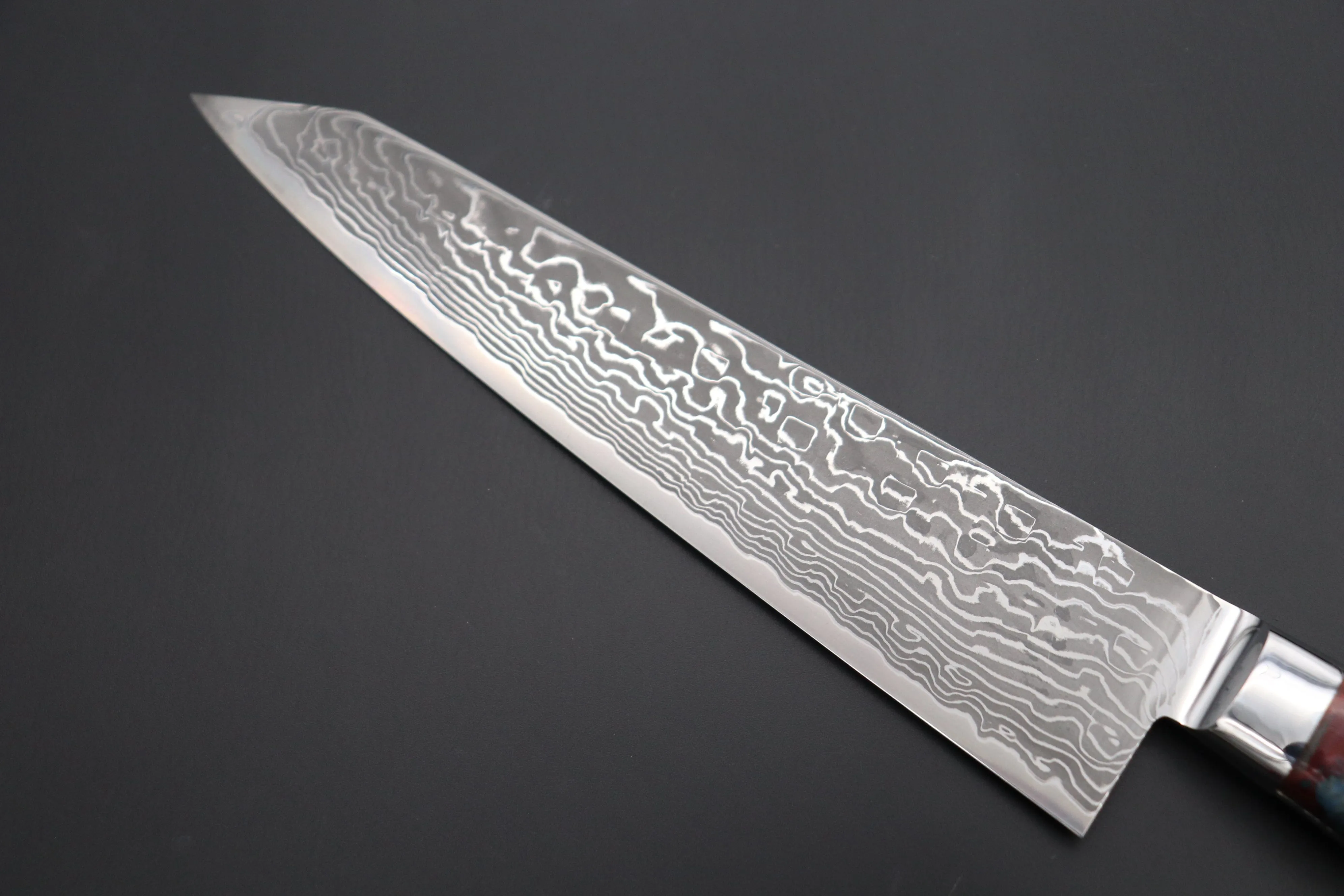 JCK Original Kagayaki NOVEL- Limited Edition Custom R-2 Damascus Series KNLTD-79 Kiritsuke-Gyuto 200mm (7.8 inch, Forged Blade)