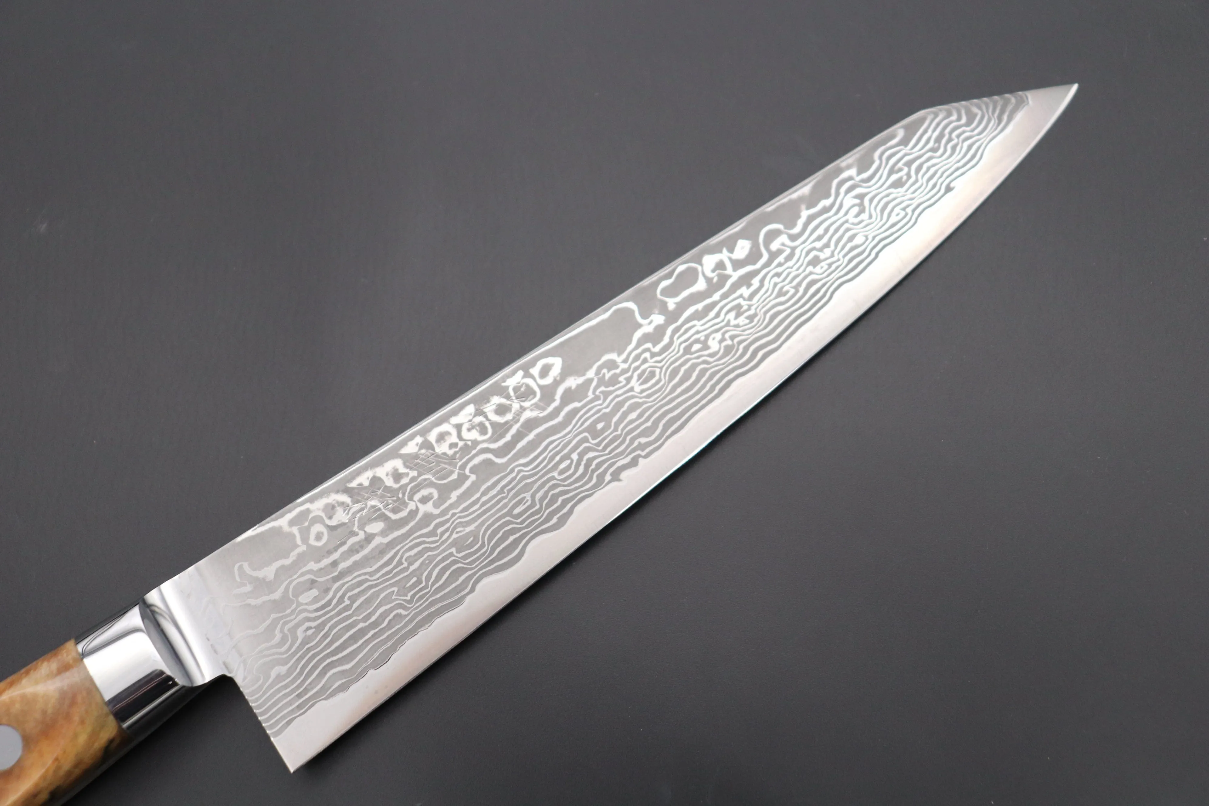 JCK Original Kagayaki NOVEL- Limited Edition Custom R-2 Damascus Series KNLTD-80 Kiritsuke-Gyuto 200mm (7.8 inch, Forged Blade)