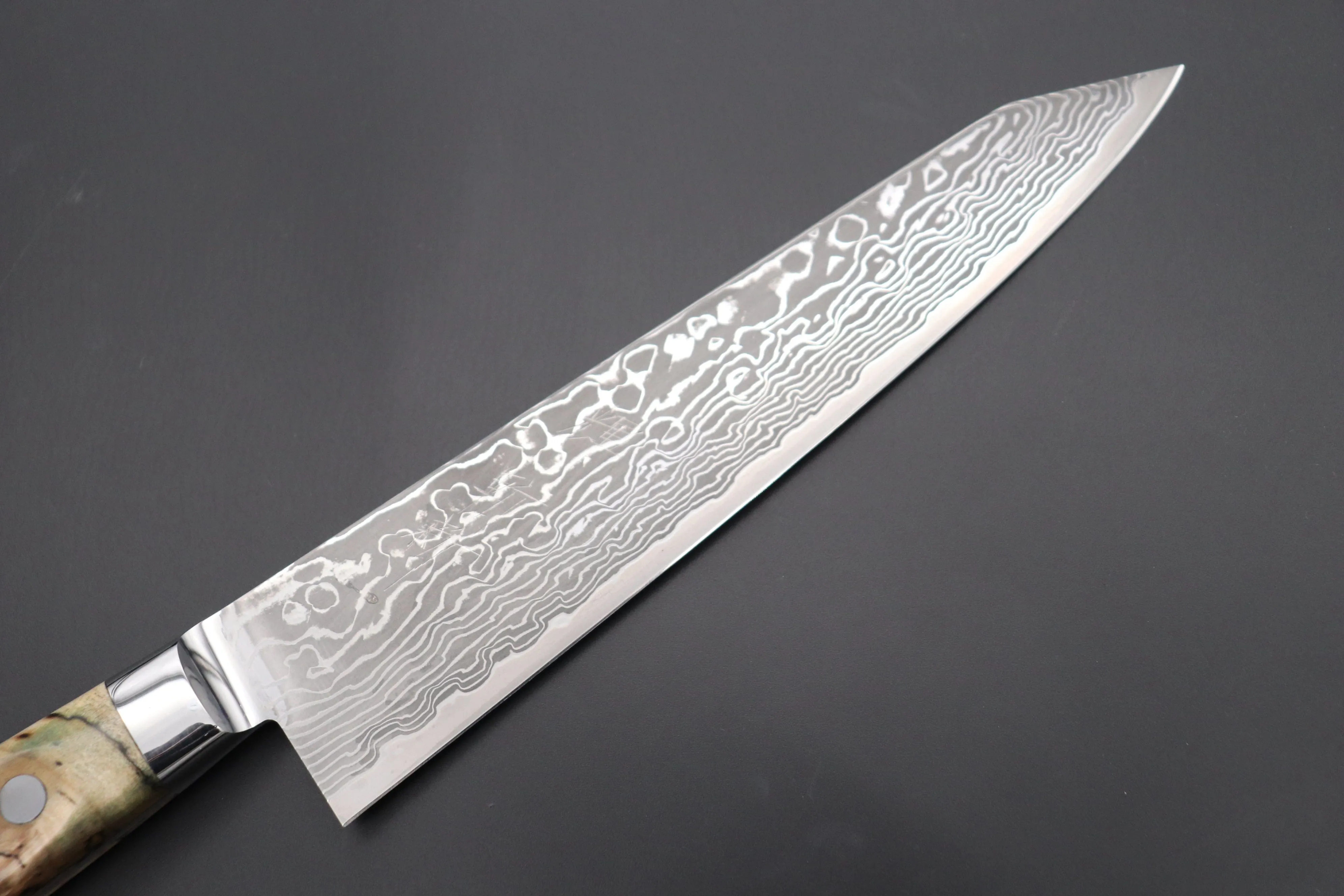 JCK Original Kagayaki NOVEL- Limited Edition Custom R-2 Damascus Series KNLTD-83 Kiritsuke-Gyuto 200mm (7.8 inch, Forged Blade)