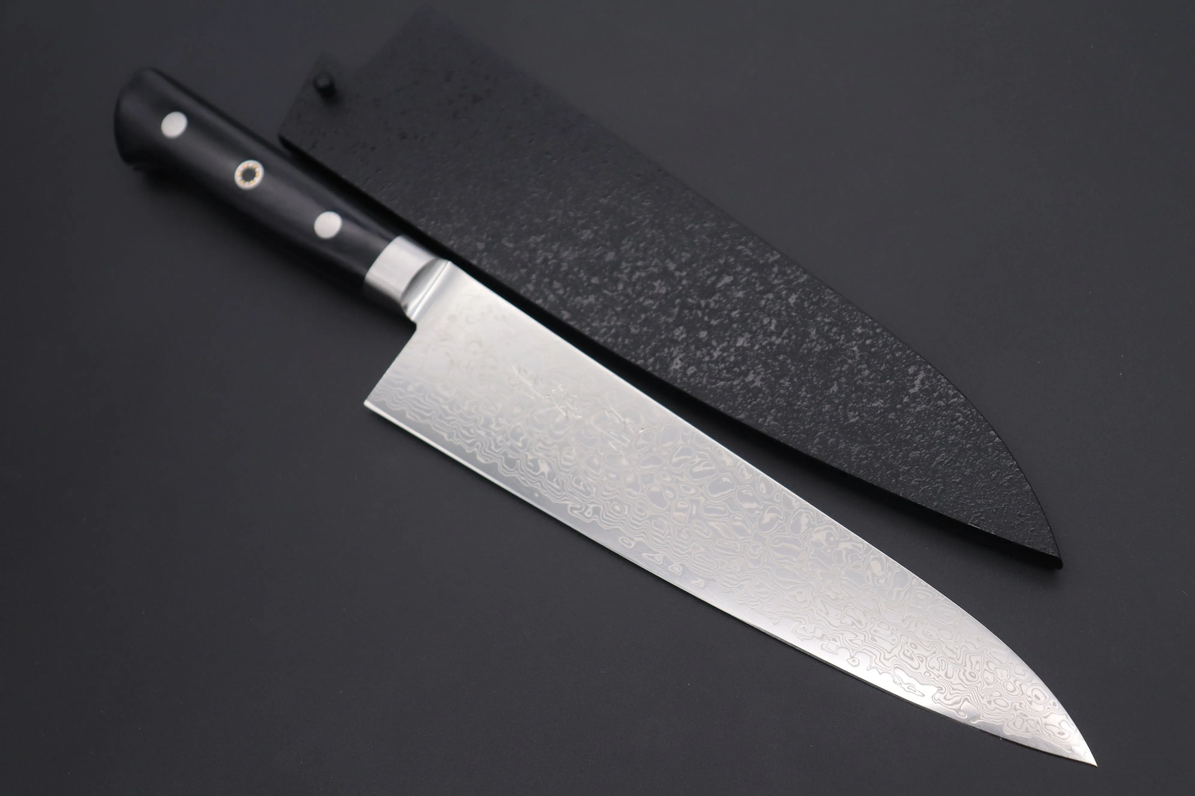 JCK Original Kagayaki R-2 Damascus Series KGRP-3 Gyuto 210mm (8.2inch, Polished Blade)