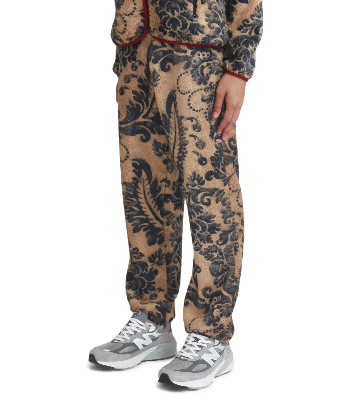 Kapital Damask Fleece Easy Pants Beige