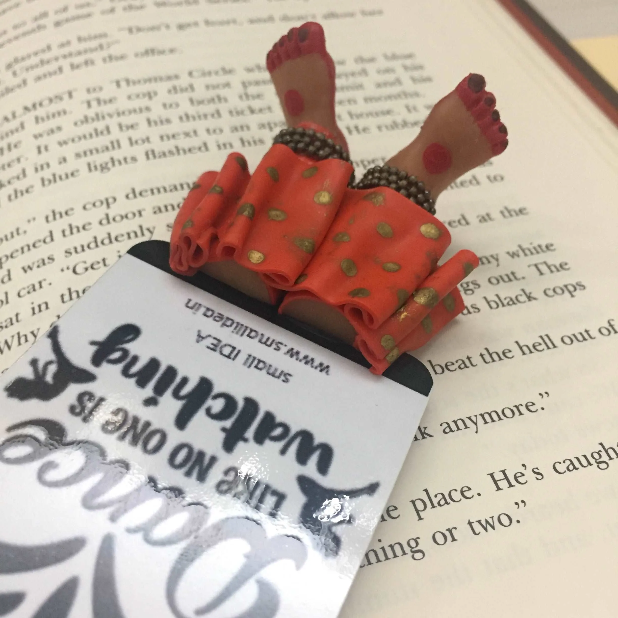 Kathak Dancer Handmade Miniature Leggy Bookmark