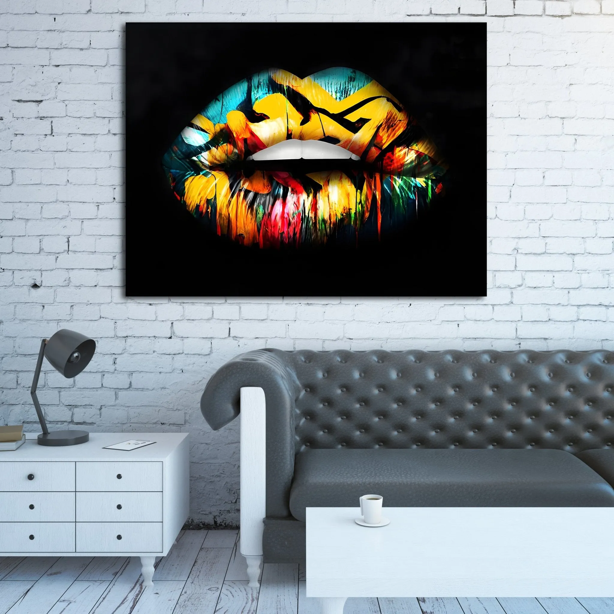 Lips Canvas Painting