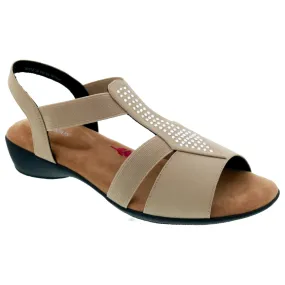 Mellow Sand Stretch Fabric Sandals