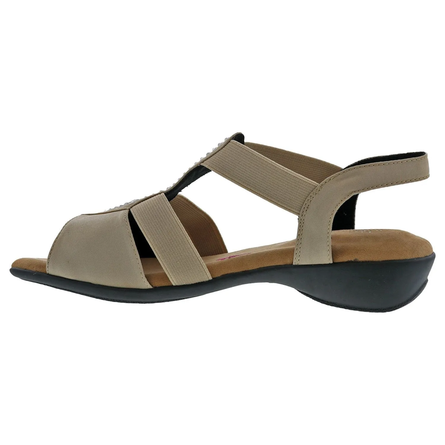 Mellow Sand Stretch Fabric Sandals