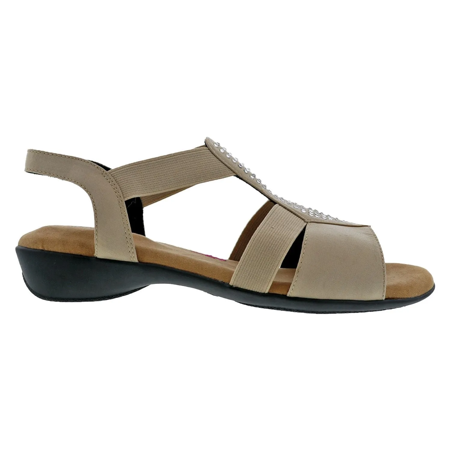 Mellow Sand Stretch Fabric Sandals