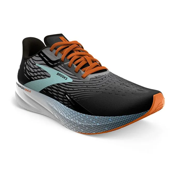 Mens Brooks Running Hyperion Max in Black/Grey/Orange Clown Fish