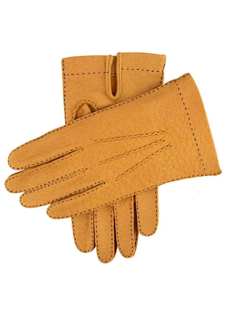 Men's Heritage Handsewn Three-Point Peccary Leather Gloves