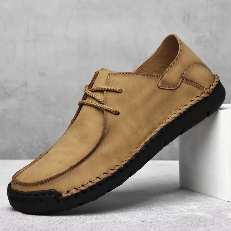 Men's Leather Loafers Pumps Slip On Comfortable Shoes | F2288