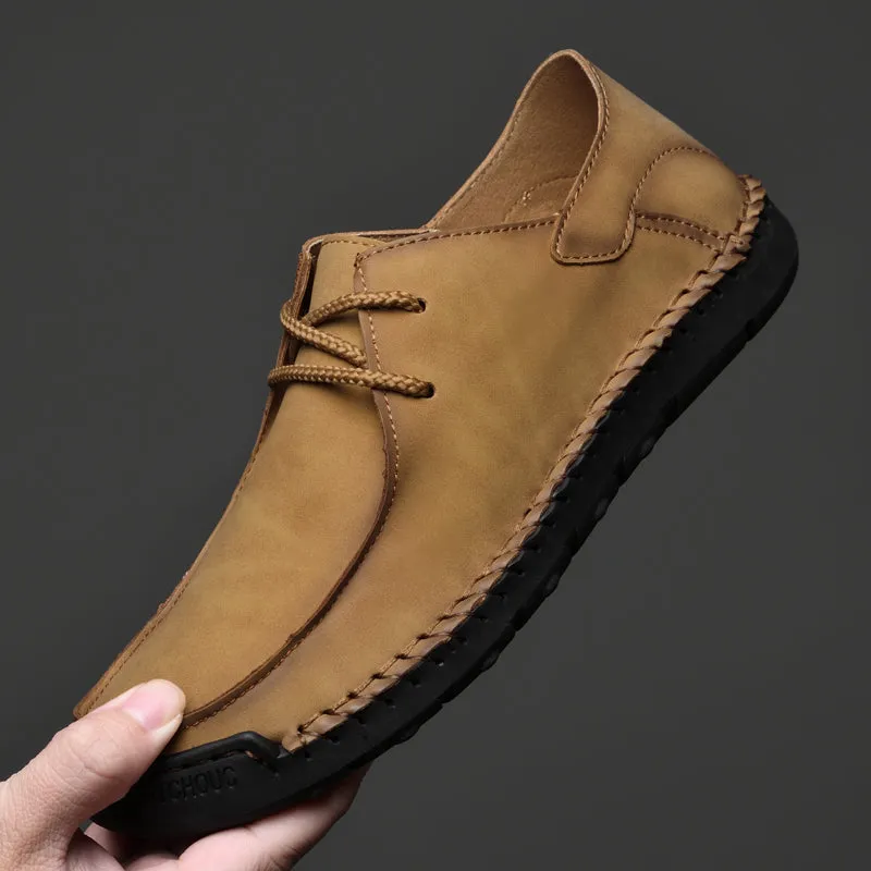 Men's Leather Loafers Pumps Slip On Comfortable Shoes | F2288