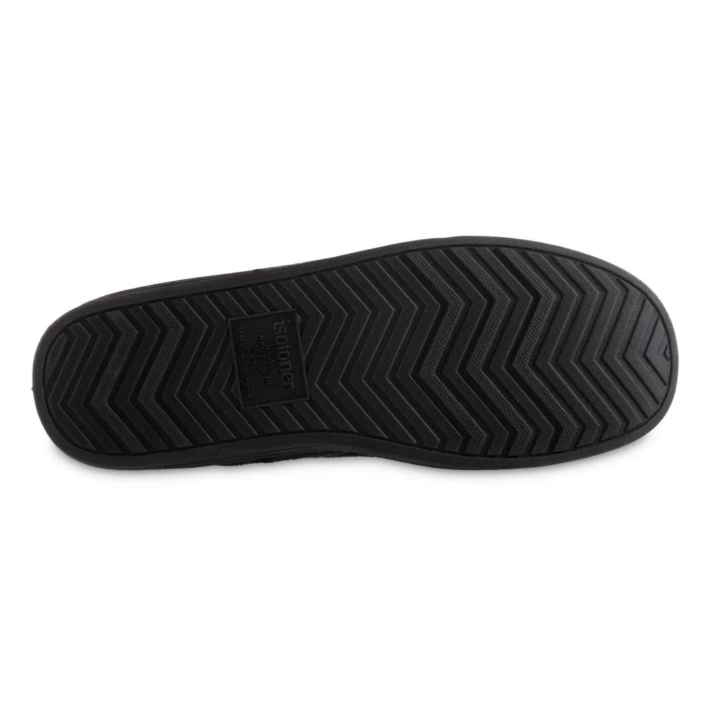 Men's Microterry and Waffle Travis Moccasin Slippers