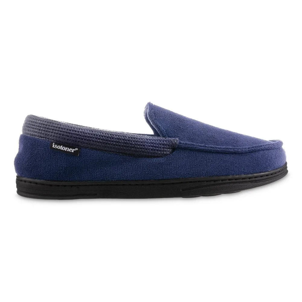 Men's Microterry and Waffle Travis Moccasin Slippers