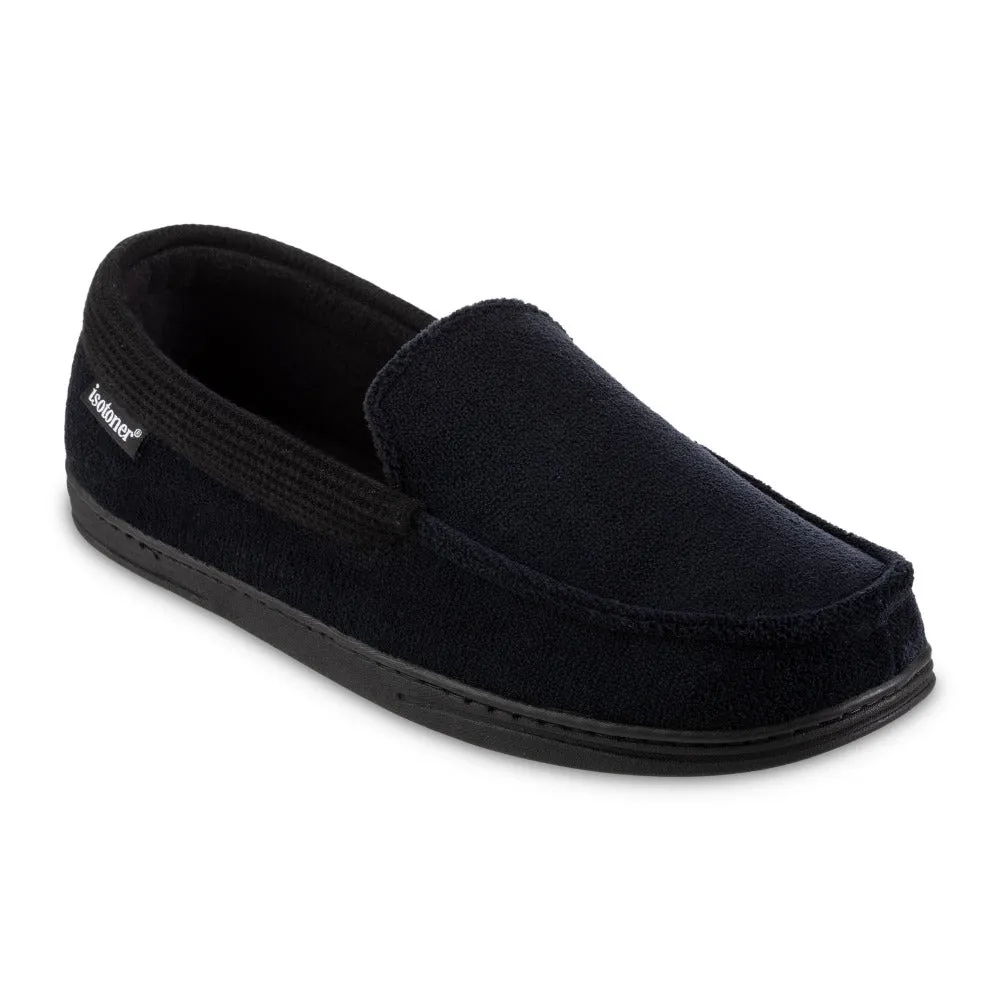 Men's Microterry and Waffle Travis Moccasin Slippers