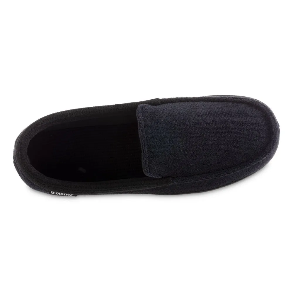 Men's Microterry and Waffle Travis Moccasin Slippers